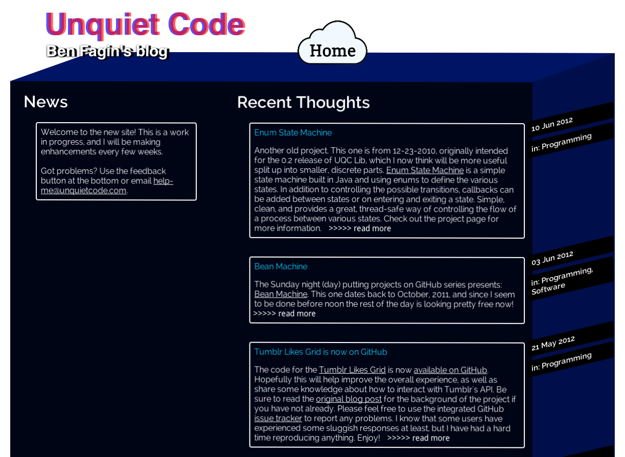 RIP, UnquietCode version 2.0